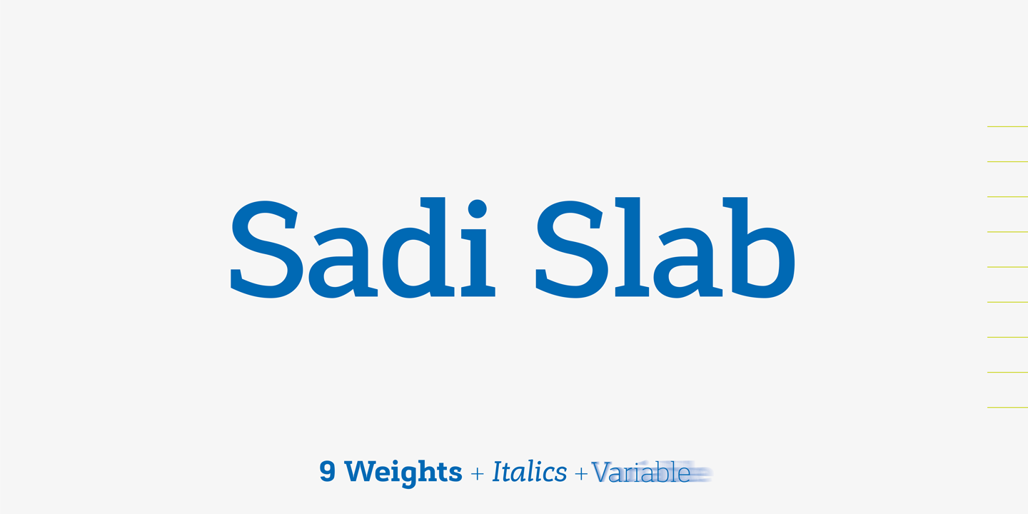 Шрифт Sadi Slab
